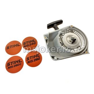 Dekla starta 024 026 MS 240 260,komplet STIHL
