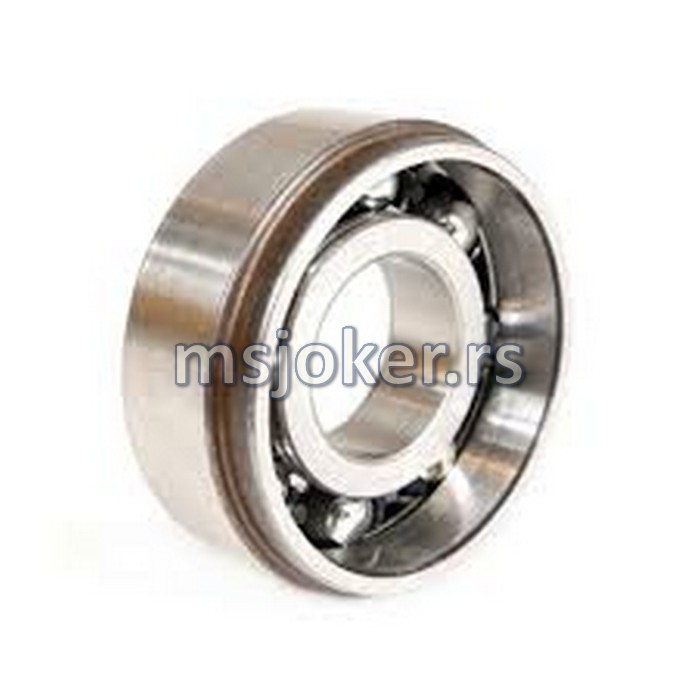 Žlebljeni kuglični ležaj 15x35x13