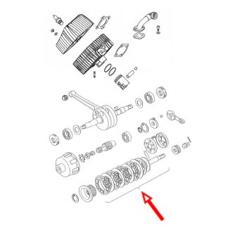 Kvačilo Tomos APN četiri lamele novi tip