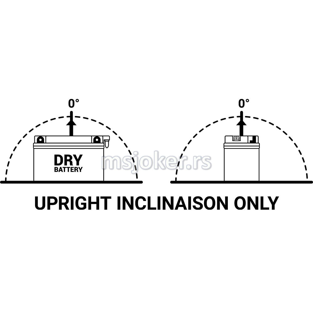 Akumulator BS 12V 16Ah sa kiselinom BB16AL-A2 desni plus (207x72x164) 200A - Slika 2