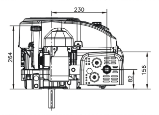 Motor LONCIN LC 2V78F 678cm3 18ks TIP-B1 D=35mm L=98mm V-TWIN