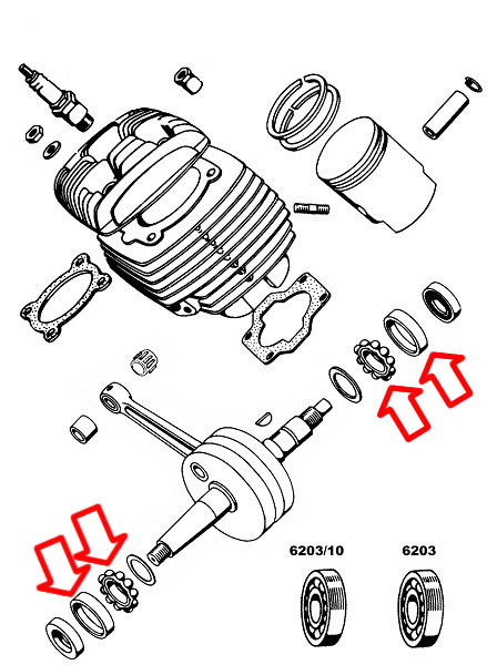 Ležaj 17x40x10 mm 6203/10 RS PPB - Slika 2