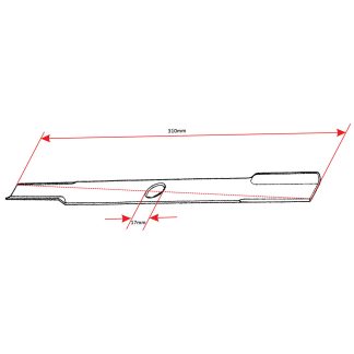 Nož kosačice L 310 mm fi 17 mm Sever Alko