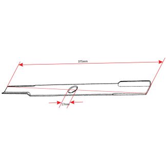 Nož kosačice L 380 mm fi 17 mm MTD 38-12 THORP