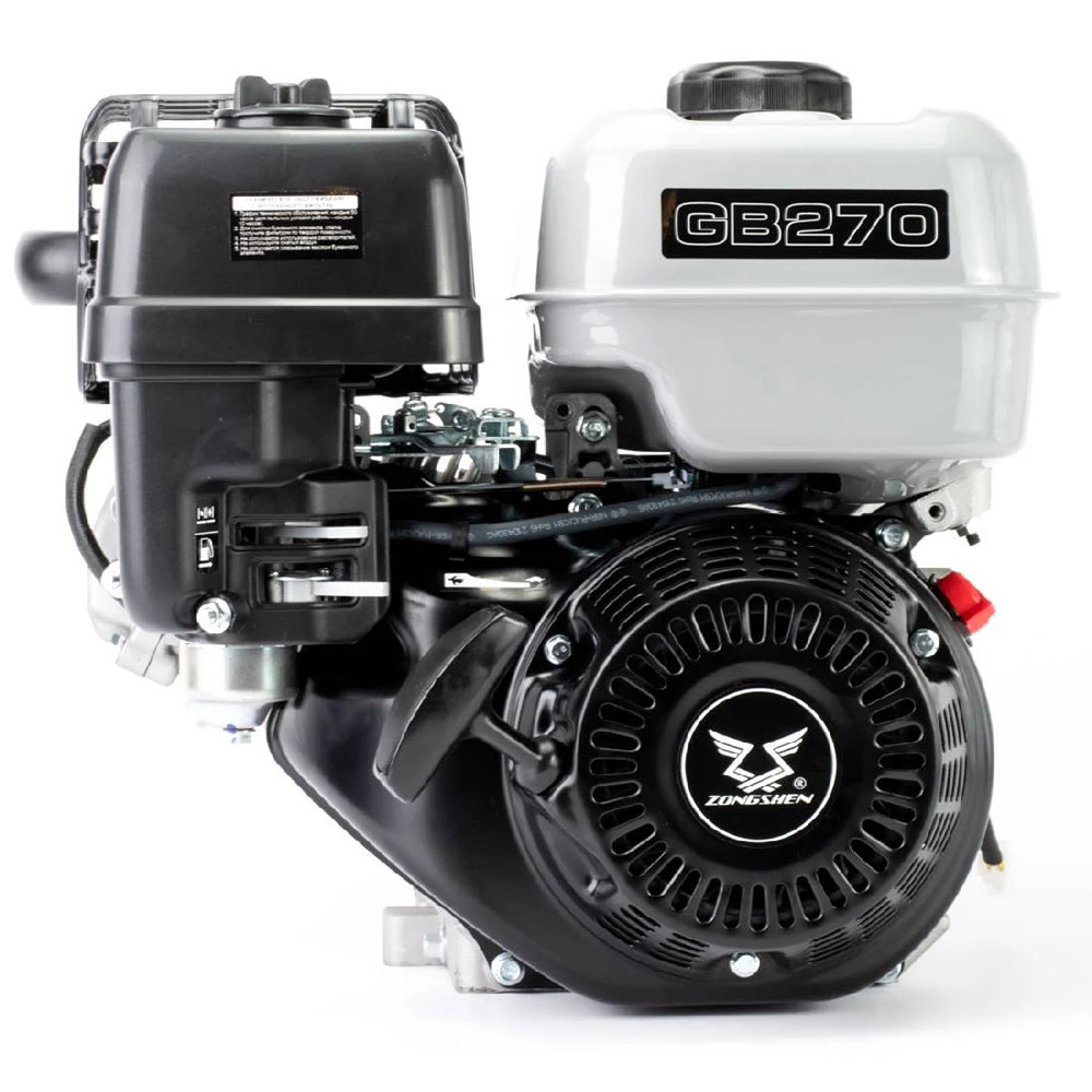 Motor Zongshen GB270 272cc ( 5,8 kW / 8,0 KS ) horizontalna radilica 25mm / 62mm