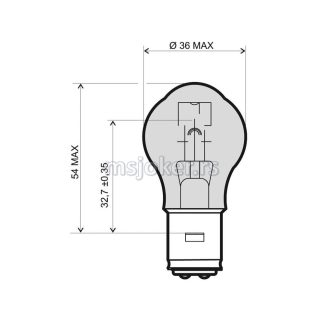 Sijalica 12V 35/35W Piaggio Liberty