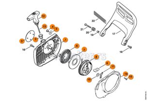Dekla starta MS 381 Komplet STIHL