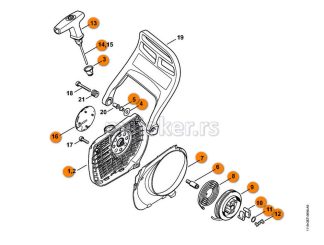 Dekla starta MS 382 Komplet STIHL