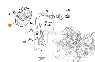 Magnet MS 382 STIHL