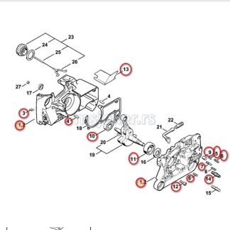 Kućište motora MS 650 660 L+D STIHL