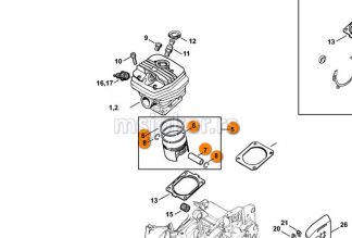 Klip sa karikama 066 MS 660 54mm STIHL