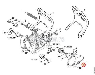 Opruga kočnice MS 640 650 660 STIHL