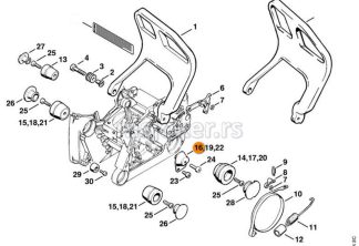 Amortizer 064 066 MS 640 650 660 STIHL