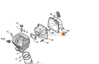 Poklopac auspuha MS 780 880 STIHL