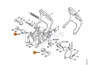 Amortizer STIHL 034 036 044 046 064 066 MS 340 360 400 460 461 640 650 660