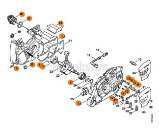 Kućište motora MS 460 Par STIHL