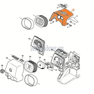 Poklopac cilindra 046 MS 460 STIHL