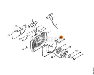 Usmerivač vazduha 044 046 MS 440 460 STIHL