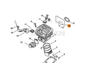 Rashladna ploča 046 MS 460 STIHL