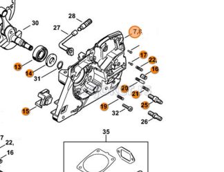 Kućište motora MS 361 Desno STIHL