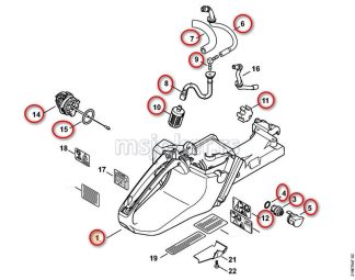 Rezervoar MS 441 STIHL