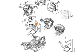 Igličasti ležaj sa bolcnom MS 362 STIHL