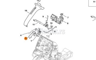 Blokada gasa MS 651 661 STIHL