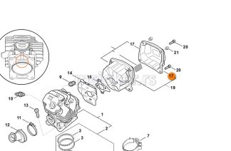Poklopac auspuha MS 462 STIHL