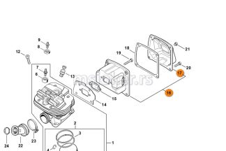 Auspuh MS 661 STIHL