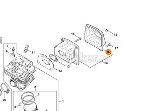 Poklopac auspuha MS 651 661 STIHL