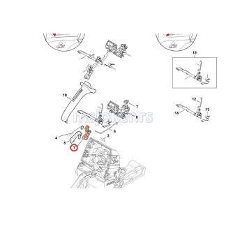 Poluga gasa MS 651 661 PVC STIHL
