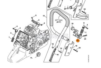 Nosač amortizera MS 651 661 STIHL