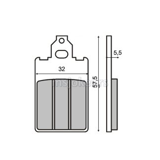 Disk pločice RMS Piaggio Free.Aprilia RS 50.Malaguti F12