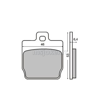 Disk pločice RMS Yamaha Aerox zadnje.MBK Nitro