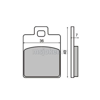 Disk pločice RMS Piaggio Liberty 50/125cc.NRG Mc3.Gilera Run 50/125cc