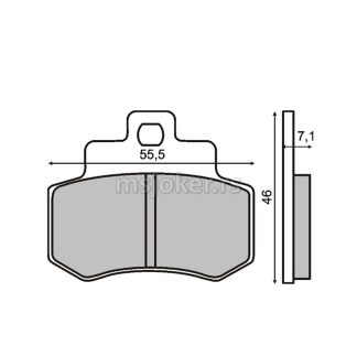 Disk pločice RMS Kymco Gran Dink 250 zadnje