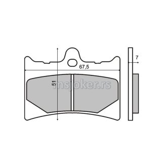 Disk pločice RMS Aprilia RS125 prednje