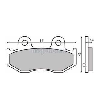 Disk pločice RMS Suzuki Burgman 250/450cc zadnje