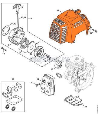 Hauba motora FS 235 STIHL
