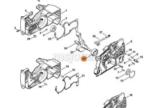 Ležaj radilice MS 880 Desni 20x47x15