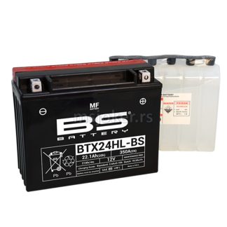 Akumulator BS 12V 21Ah gel BTX24HL-BS desni plus (205x87x162)