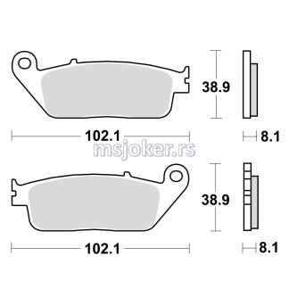 Disk pločice TRW MCB598SV ( SINTER )