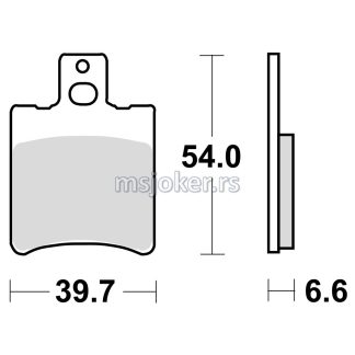Disk pločice TRW MCB644EC ( ORGANIC )