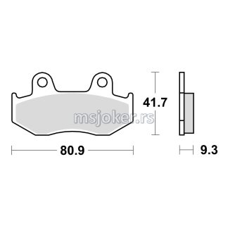 Disk pločice TRW MCB685SRM ( MAXI - SCOOTER SINTER )