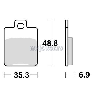 Disk pločice TRW MCB695EC ( ORGANIC )