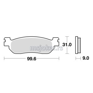Disk pločice TRW MCB699SRM ( MAXI - SCOOTER SINTER )
