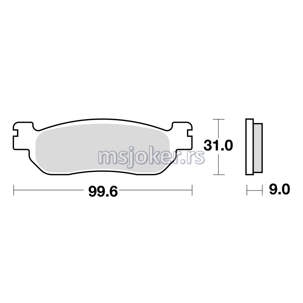 Disk pločice TRW MCB699SRM ( MAXI - SCOOTER SINTER )