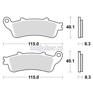 Disk pločice TRW MCB704SRM ( MAXI - SCOOTER SINTER )