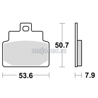 Disk pločice TRW MCB709 ( ORGANIC )