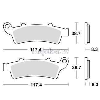 Disk pločice ME261 ( VCP10754 ) Tecnium